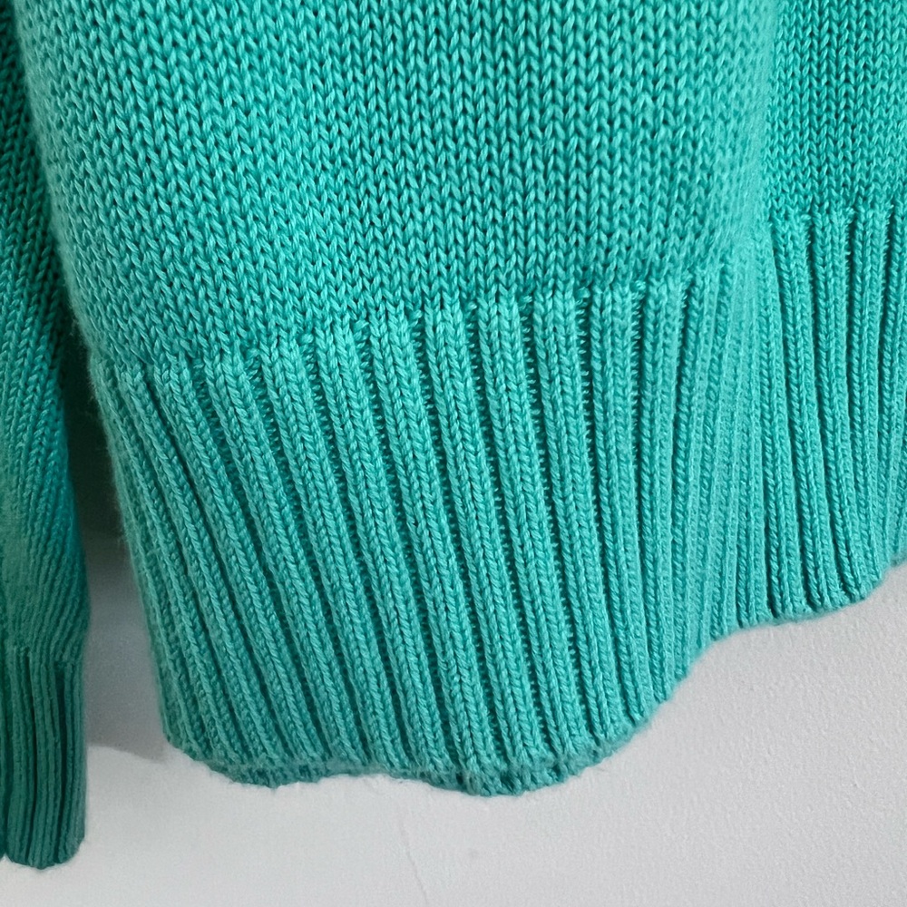 Vineyard Vines Sweater Mens M Aqua Mint Knit Pullover Crewneck Size M - Picture 6 of 6